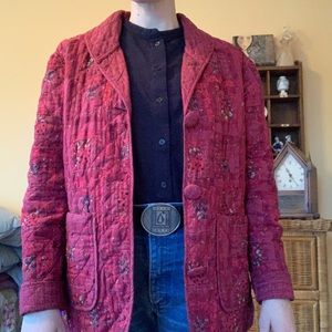 Donna Sharp quilted cardigan.